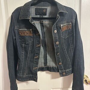 Y2K Vintage Rocawear Women's Denim Jacket Size Medium